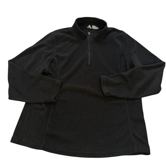 Emily B Activewear Women's 2XL Black Pull On Jacket Half Zipper Fleece - Picture 1 of 3